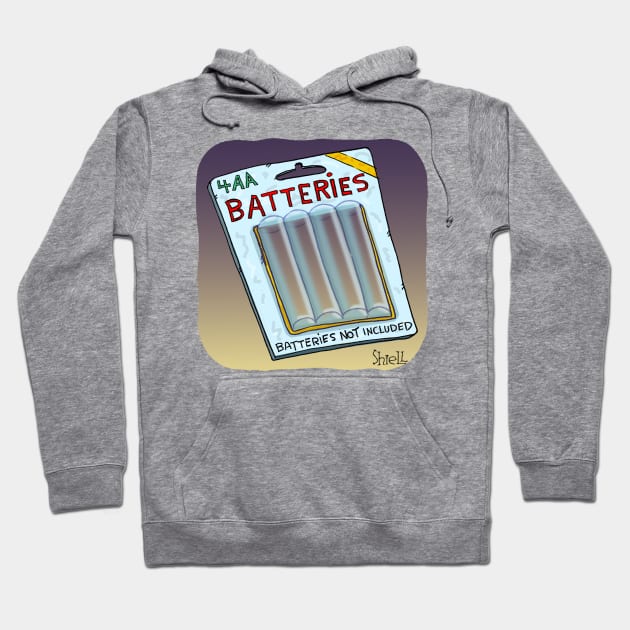 Batteries NOT Included Hoodie by macccc8